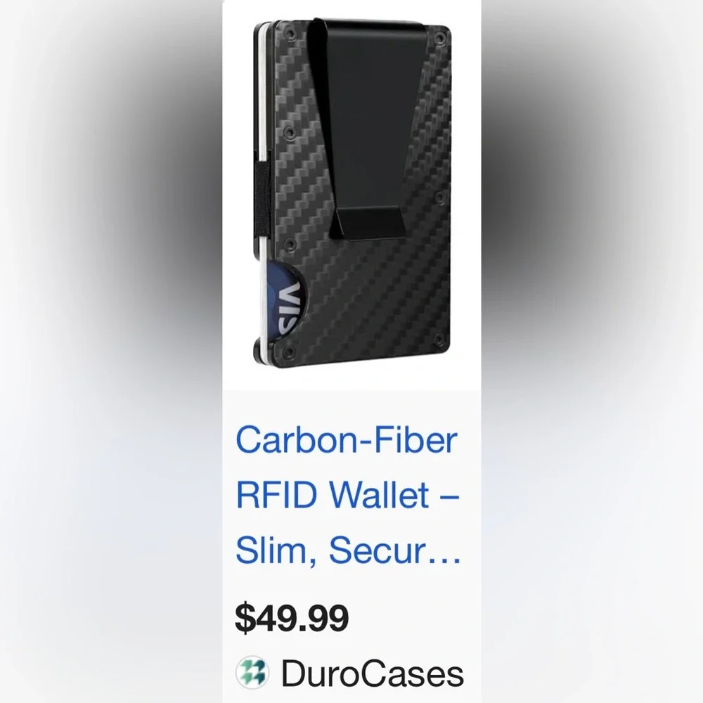 Carbon Fiber Pattern Money Clip